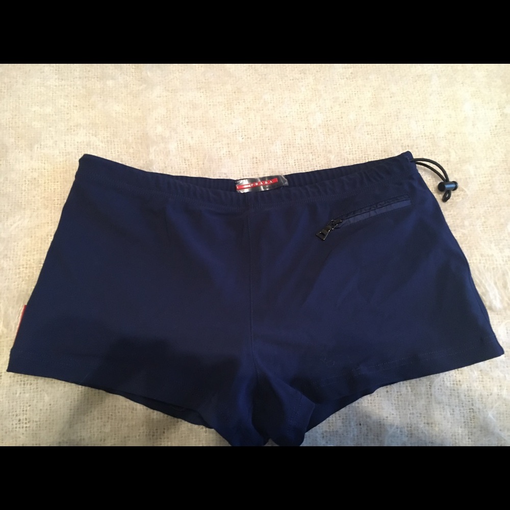 Mens VINTAGE Prada swim squarecut size small